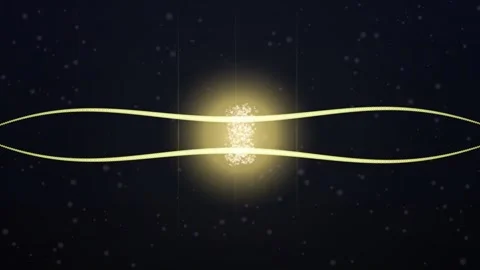 Abstract light trails form an elegant oval shape Stock Footage 326705125