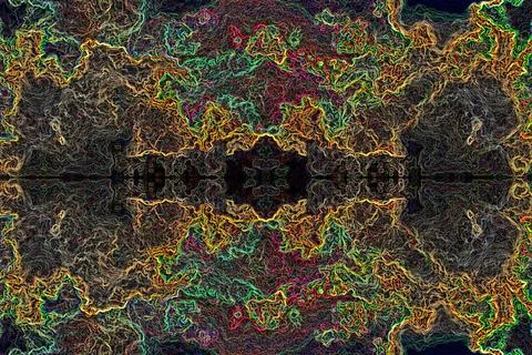 Abstract light trails pattern Abstract psychedelic neon light trails patte... Stock Photos