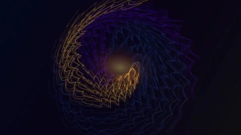 Abstract Light Trails Swirling Vortex Motion Background Stock Footage 340118214