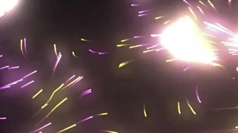 Abstract light trails in vibrant colors Stock-Footage 314615616