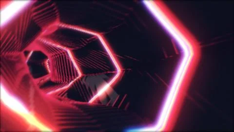 Abstract light tunnel. Stock Photos