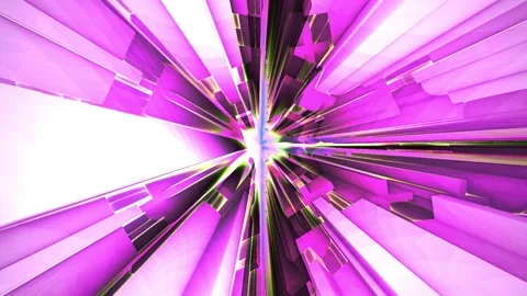 Abstract Light Tunnel Zoom Effect with Vibrant Colors. Stock Footage 334494887