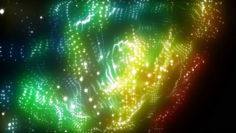 Abstract Light Universe / Cosmic Particles (4K) Stock Footage 201828478