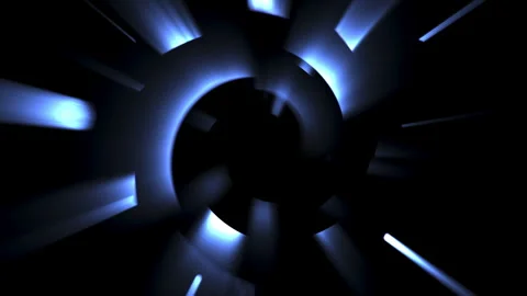 Abstract Light Vortex VJ Loop Bluish White Bright Animation Background Stock Footage 313627113