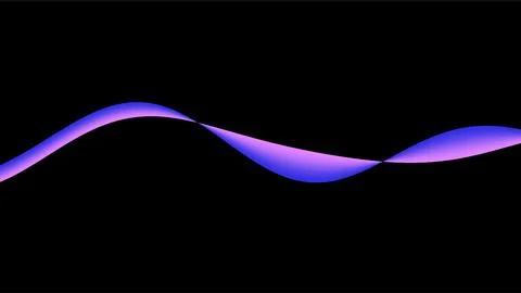 Abstract Light Wave Design with Purple and Blue Hues. Illustrazione stock