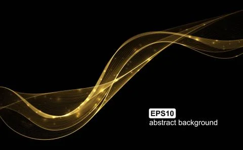 Abstract light wave futuristic background. Stock Illustration