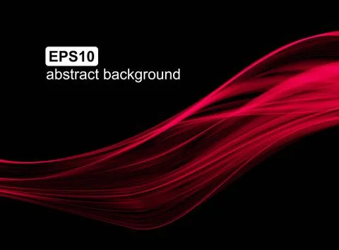 Abstract light wave futuristic background. Vector illustration. Stock Illustration