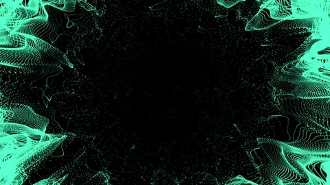 Abstract light wave glow bokeh energy motion background video Stock Footage 340452521