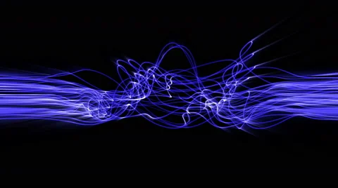 Abstract light waveforms ripple and shine - Light FX2062 HD, 4K Stock Footage 50799404