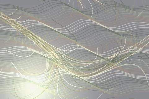 Abstract light waves and lines in a soft glowing background Фото