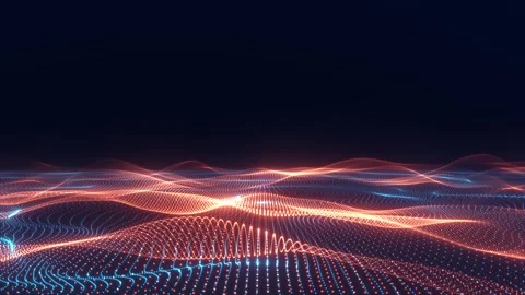 Abstract Light waves Stock Footage 297925650