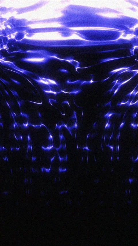 Abstract light waves move fluidly across a dark background Stock Footage 314622482