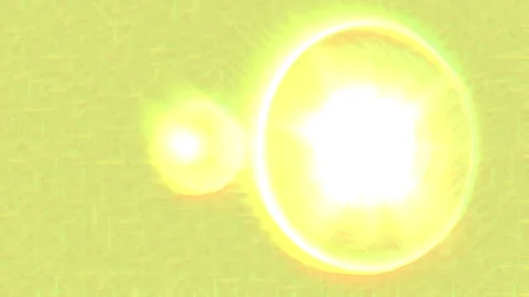 Abstract light on yellow background from left to right 스톡 동영상 320146636