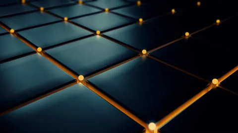 Abstract Lightened Ground, 3d Animation 4k Stock Footage 64053002