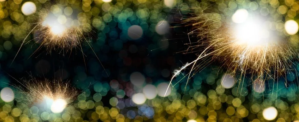 Abstract lighting and firework for background Stock Photos