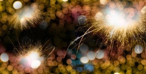 Abstract lighting and firework for background Stock Photos
