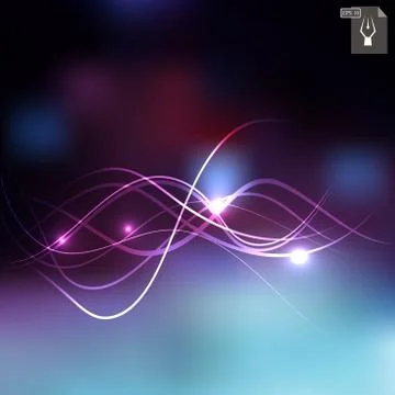 Abstract lighting background Stock Illustration