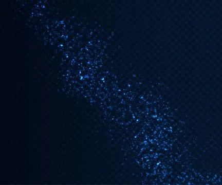 Abstract lighting effects with blue glow particles Stock Illustration