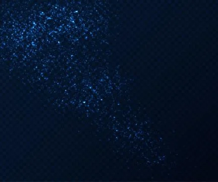 Abstract lighting effects with blue glow particles Illustrazione stock