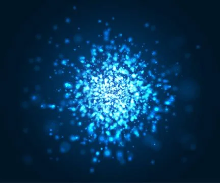 Abstract lighting effects with shining particles Illustrazione stock