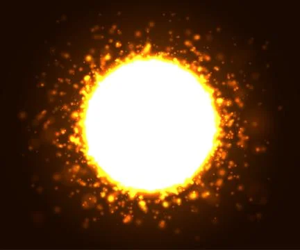 Abstract lighting effects with shining particles Stock Illustration