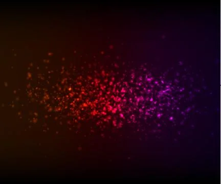 Abstract lighting effects with shining particles Stock Illustration
