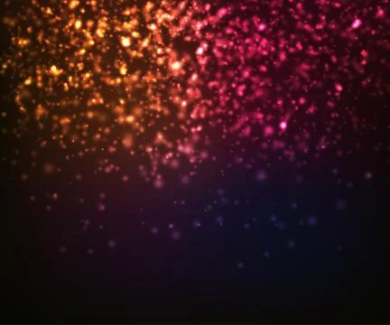 Abstract lighting effects with shining particles Stock Illustration