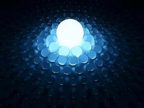 Abstract lighting sphere background Stock Illustration