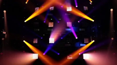 Abstract lighting stage background Stock Footage 76362890