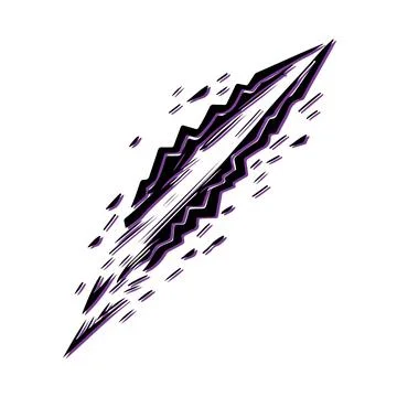 Abstract lightning bolt design. Concept of energy, power, and speed. Illustrazione stock