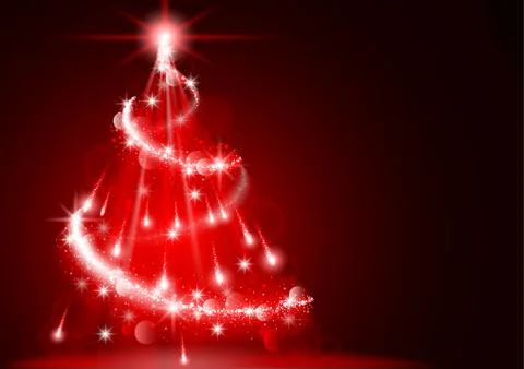 Abstract Lightning Christmas Tree Stock Illustration