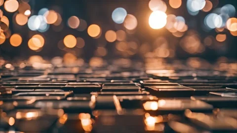 Abstract Lights and Bokeh Background Stock Footage 284741928