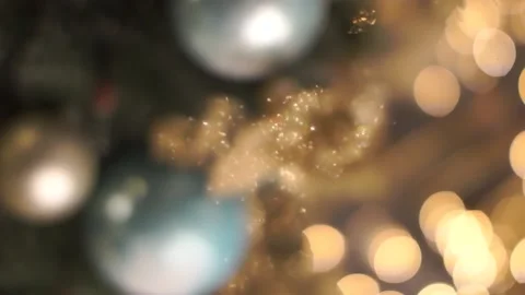 Abstract lights and christmas decorations Video stock 101091196