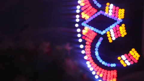 Abstract lights background. LED Lighting, neon Video stock 88432817