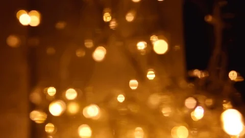 Abstract lights background. LED Lighting, Colourful festoons, New Year Video stock 89694191