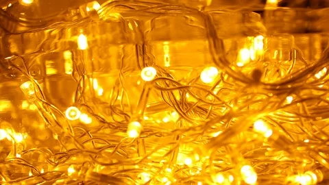 Abstract lights background. LED Lighting, Colourful festoons, New Year Video stock 89694322