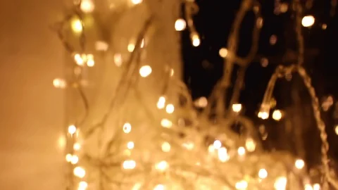 Abstract lights background. LED Lighting, Colourful festoons, New Year Video stock 89694537