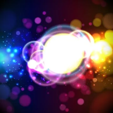 Abstract lights background.  vector. Stock Illustration