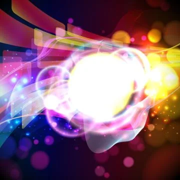 Abstract lights background.  vector. Stock Illustration