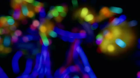 Abstract Lights Moving On Blurred Background Stock Footage 281789803