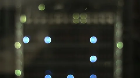 Abstract lights on network server. Stock Footage 50027115