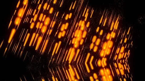 Abstract Lights with particles background Illustrazione stock