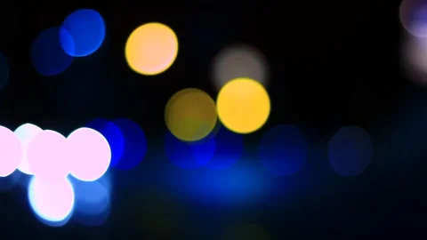 Abstract lights on the street Stock Footage 267239648