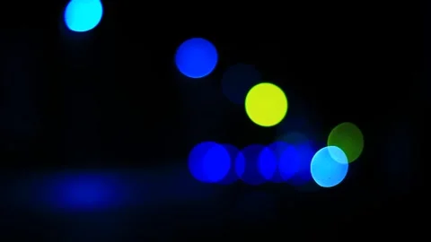 Abstract lights on the street Stock Footage 267239661