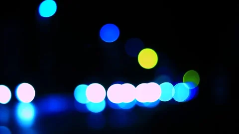 Abstract lights on the street Stock Footage 267239734