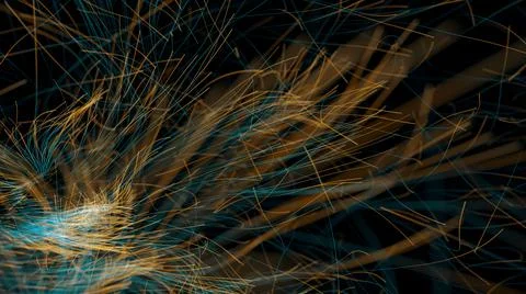 Abstract Lights Trails Stock Illustration