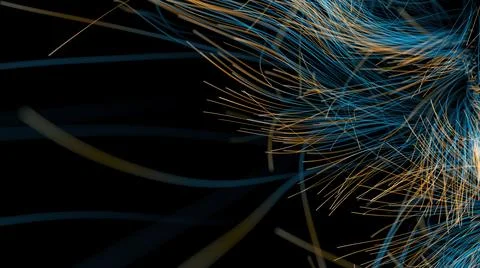 Abstract Lights Trails Stock Illustration