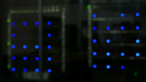 Abstract lights of working data server HD Stock Footage 41794351