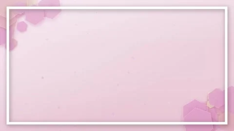 Abstract Lilac Background with Floating Hexagons and White Border Frame Stock Footage 345197606