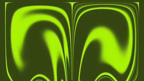 Abstract Lime Green and Dark Olive Liquid Fluid Wave Background Stock Illustration